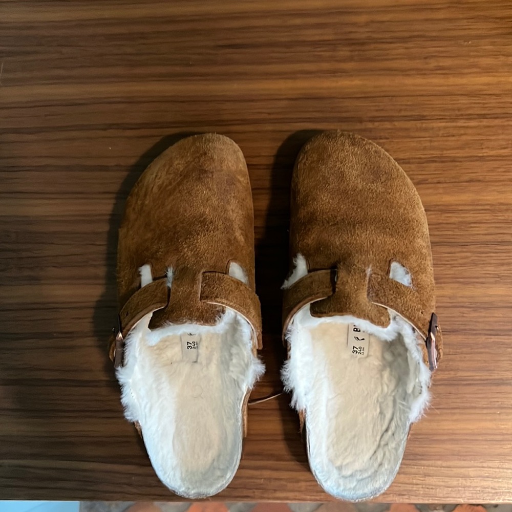 Birkenstock Boston shearling clogs